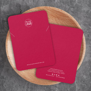 Logo Typewriter Custom Colour Necklace Display Car