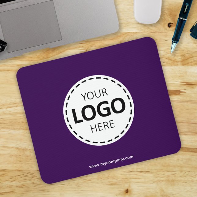 Logo Upload Modern Simple Purple Mouse Mat (Creator Uploaded)