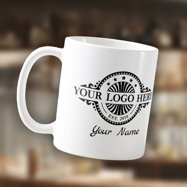 Logo Upload, Name, Custom Buisness Coffee Mug (Creator Uploaded)