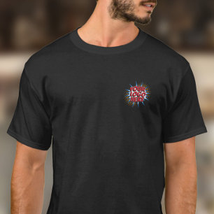Logo Upload Template - Black Staff T-Shirt