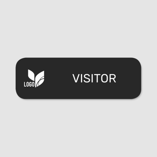 Logo Visitor ID Name Tag (Front)