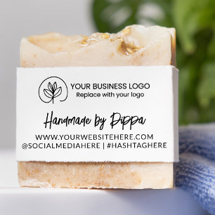Logo & Website - Handmade by Your Business Self-inking Stamp