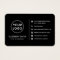 Logo website social media QR black business card