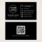 Logo website social media QR black business card