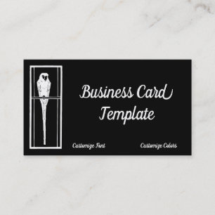 Logo White Parrot Business Card