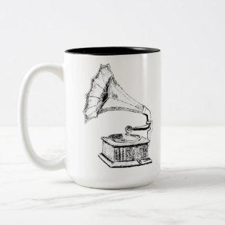 Logo (white) Two-Tone coffee mug