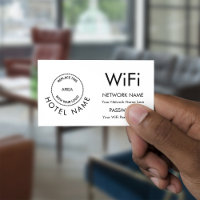 Logo WiFi Password Network Details for Hotel