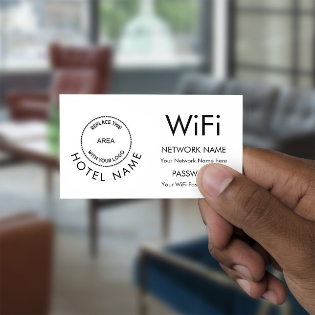 Logo WiFi Password Network Details for Hotel Enclosure Card (Creator Uploaded)
