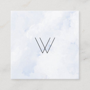 Logo winter square business card