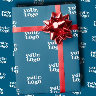 Logo Wrapping Paper, Your Logo Here Wrapping Paper