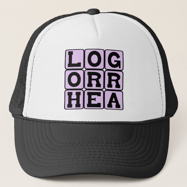 Logorrhoea, Incoherent Talkativeness Trucker Hat (Front)