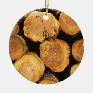 Logs Ceramic Tree Decoration