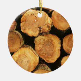 Logs Ceramic Tree Decoration
