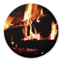 Logs in the Fireplace Warm Fire Photography