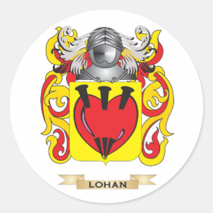 Lohan Coat of Arms (Family Crest) Classic Round Sticker