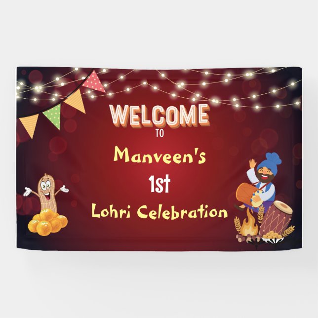 Lohri Welcome Banner (Horizontal)