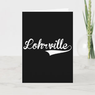 Lohrville Sell Vintage Retro Font  Card