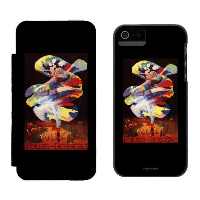 Loie Fuller at Folies-Bergere Theatre Incipio iPhone Wallet Case (Side by Side)