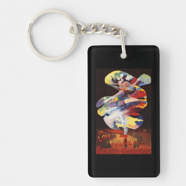 Loie Fuller at Folies-Bergere Theatre Key Ring (Front)