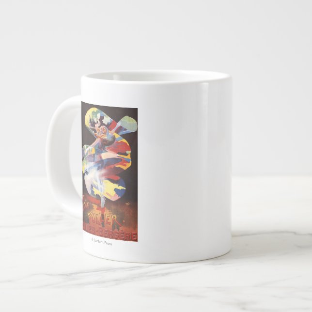 Loie Fuller at Folies-Bergere Theatre Large Coffee Mug (Front Left)