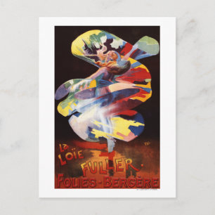 Loie Fuller at Folies-Bergere Theatre Postcard