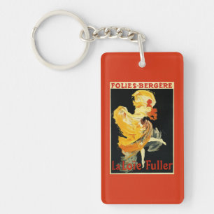 Loie Fuller at the Folies-Bergere Theatre Key Ring