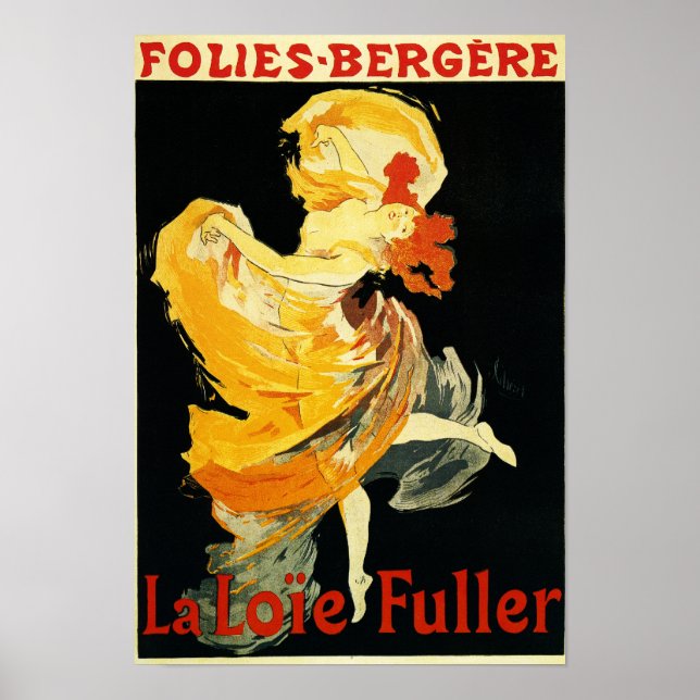 Loie Fuller at the Folies-Bergere Theatre Poster (Front)
