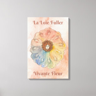 Loïe Fuller: Living Flower Stretched Canvas Print
