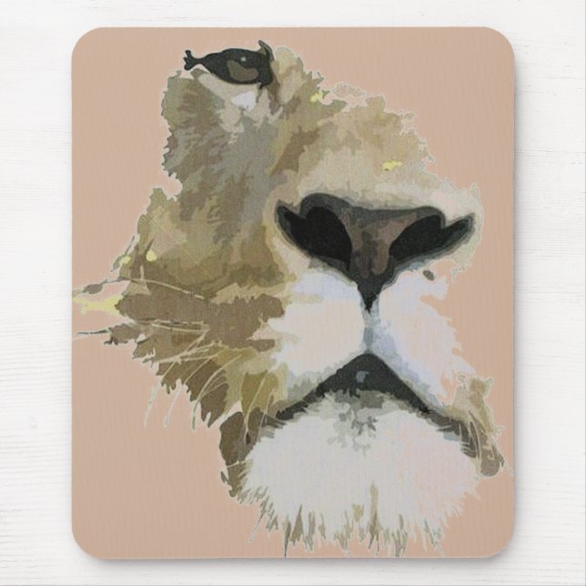 loin face mouse mat (Front)
