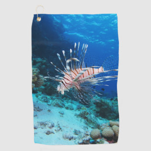 Loinfish is Saltwater Ocean Wildlife Reef Fish Golf Towel