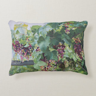 Loire Valley Vineyard – French Grape Painting Decorative Cushion