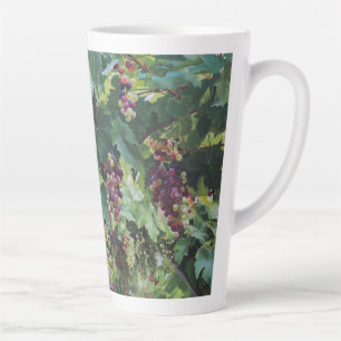 Loire Valley Vineyard – French Grape Painting Latte Mug