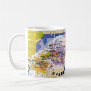 Loire Valley Wine Map Coffee Mug