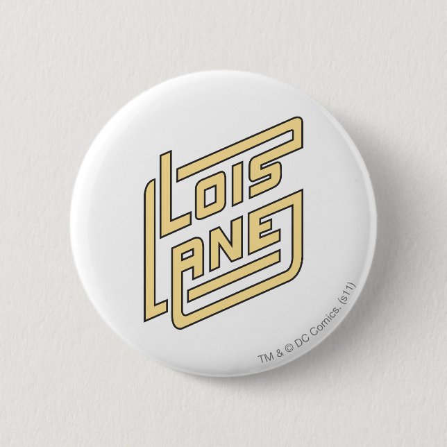 Lois Lane Logo 6 Cm Round Badge (Front)