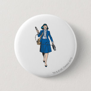 Lois Lane with Microphone 6 Cm Round Badge