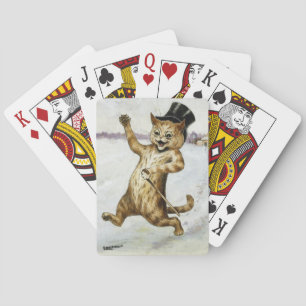 Lois Wain Cat in a Top Hat Playing Cards
