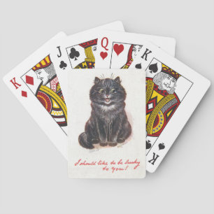 Lois Wain Lucky Black Cat Playing Cards