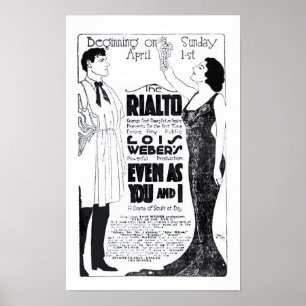 Lois Weber 1917 vintage movie ad poster