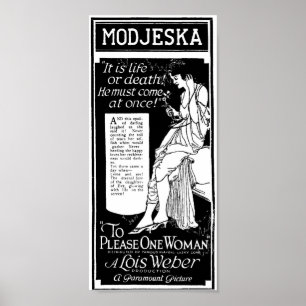 Lois Weber 1921 vintage movie ad poster