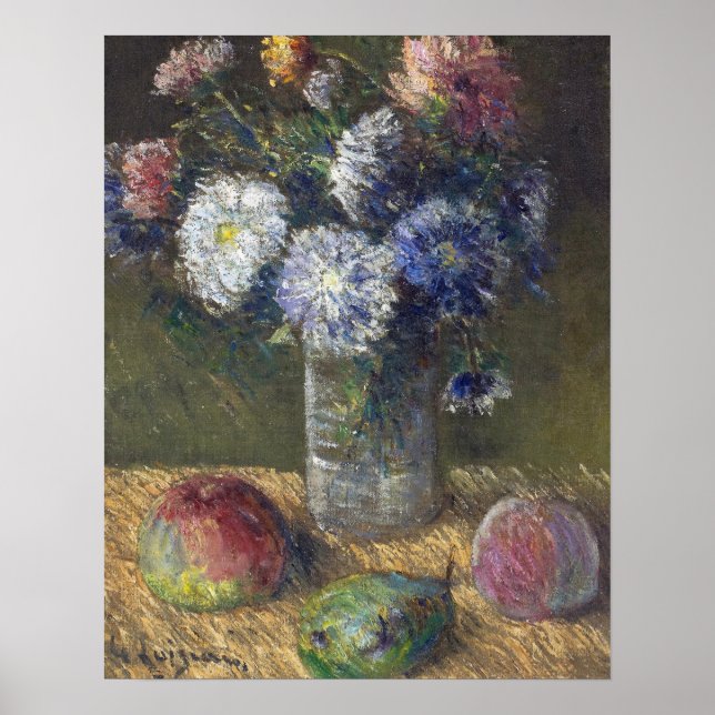 Loiseau - Still Life, Bouquet Of Flowers and Fruit Poster (Front)
