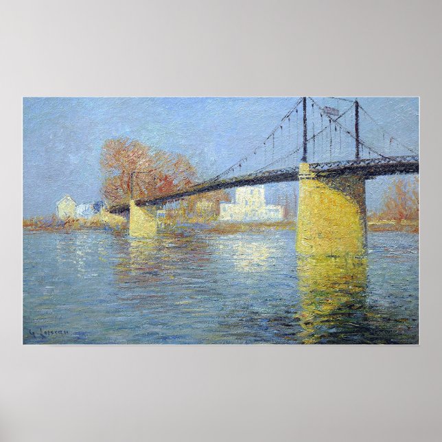 Loiseau - The Suspendu Bridge At Triel Sur Seine … Poster (Front)