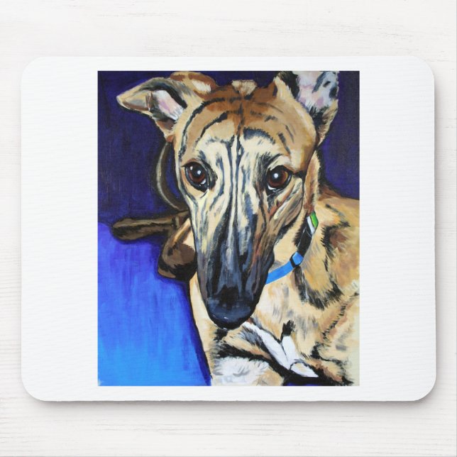 Loki - Lurcher dog Mouse Mat (Front)