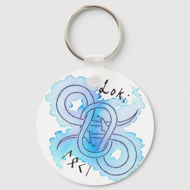 Loki Symbol Keychain (Front)