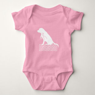 Loki's Buddies: Beagle Mickey White Baby Bodysuit