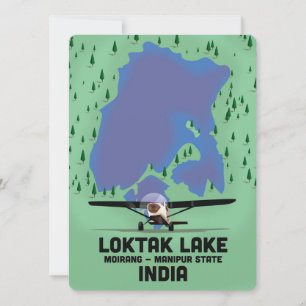 Loktak Lake Manipur state, India map