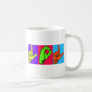 LOL ASL Sign Language Design #2 Coffee Mug