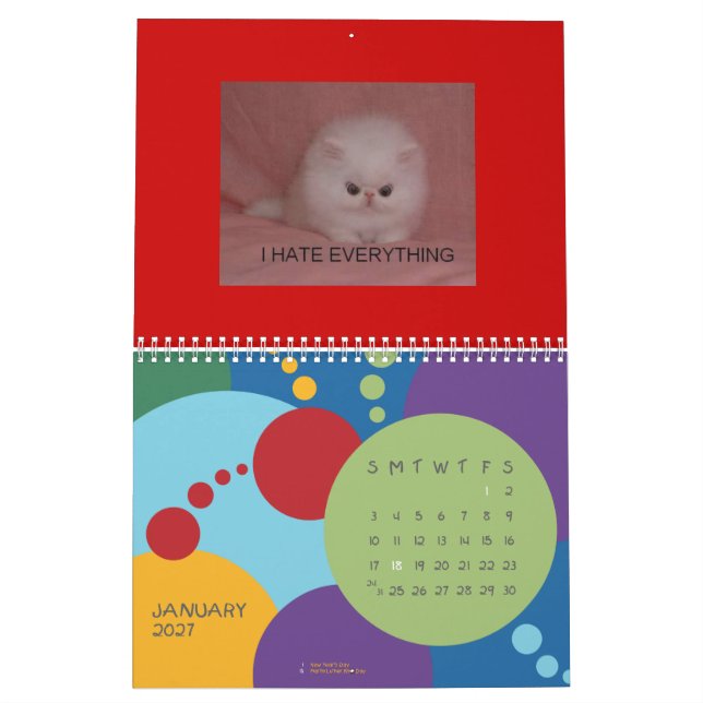 LOL Cats Calender Calendar (Jan 2027)