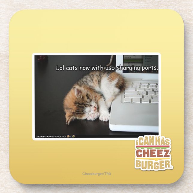 Lol cats with USB Coaster (Front)