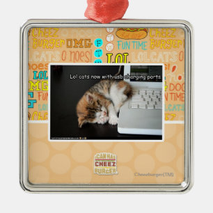 Lol cats with USB Metal Tree Decoration
