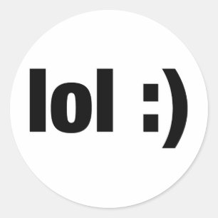lol classic round sticker